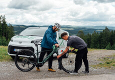 SOS odvoz na Lipně pomohl už 77 cyklistům v nesnázích 