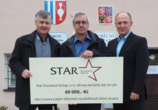 
			Společnost Star Insurance Group pomohla v obci Lenora