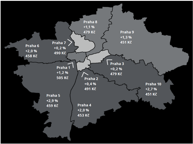 Nájemné v 1Q vzrostlo ve většině krajských měst. Nejrychleji v Liberci 2