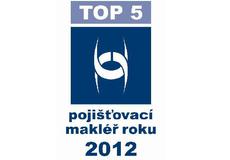 INSIA vyhlášena TOP5 pojišťovacím makléřem roku 2012