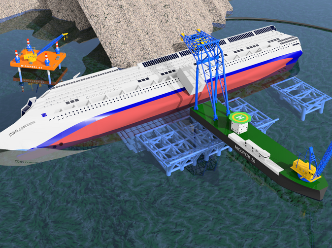 Náklady na vyzvednutí Concordie mohou být až 500 mill eur