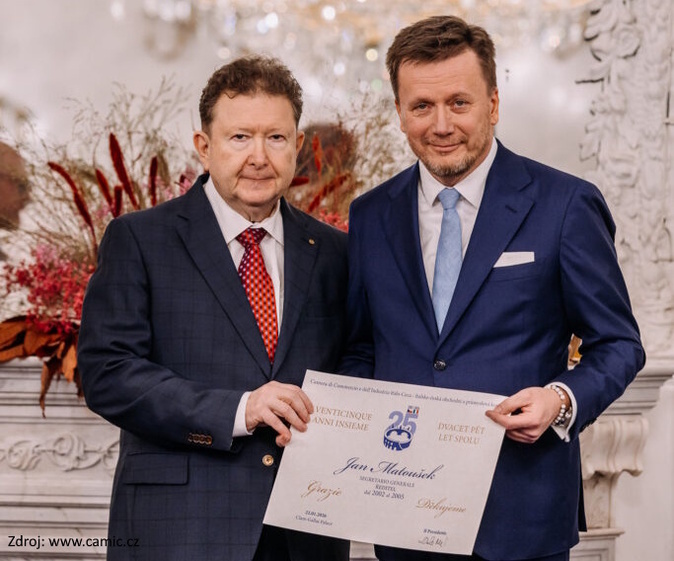 Italsko-česká komora oslavila 25 let své činnosti akcí, Jan Matoušek