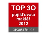 TOP 30 pojišťovacích makléřů za 2012 v Česku dle oPojištění.cz