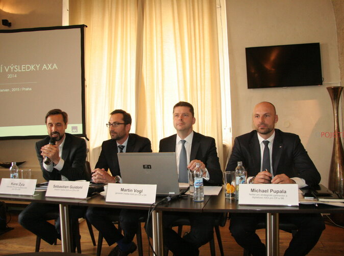 Výsledky AXA v ČR a SR za rok 2014. Hospodářský výsledek vzrostl o 10%.