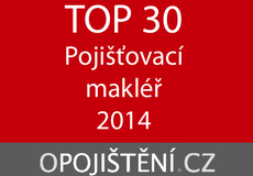 
			TOP 30 pojišťovacích makléřů za rok 2014 v Česku dle oPojištění.cz