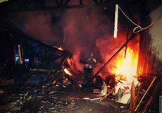 
			Požár pily v Dobřívě způsobil škody za 5 milionů korun