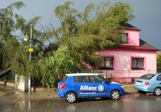 Allianz po víkendové vichřici zaplatí klientům asi 10 milionů korun