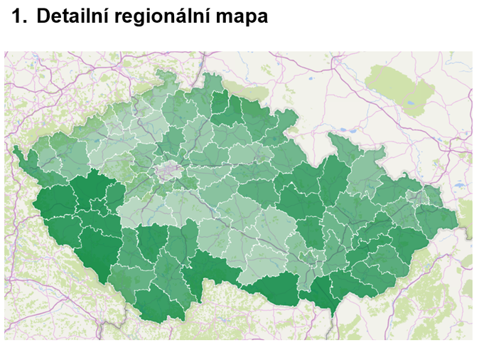 ČKP - regionální mapa