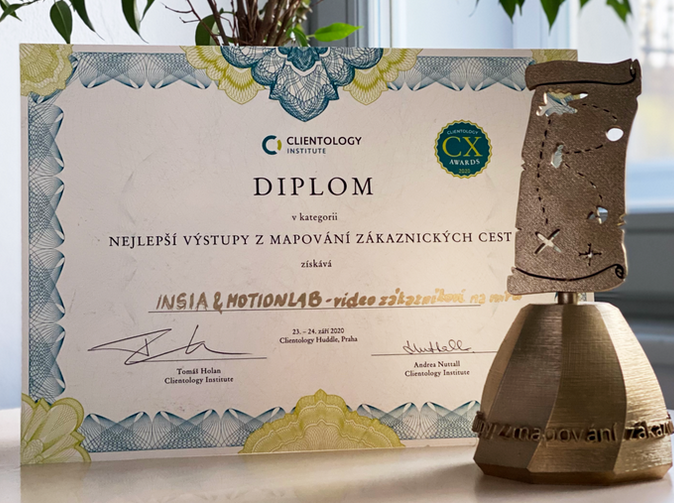INSIA: Personalizované video zvítězilo v soutěži Clientology CX Awards