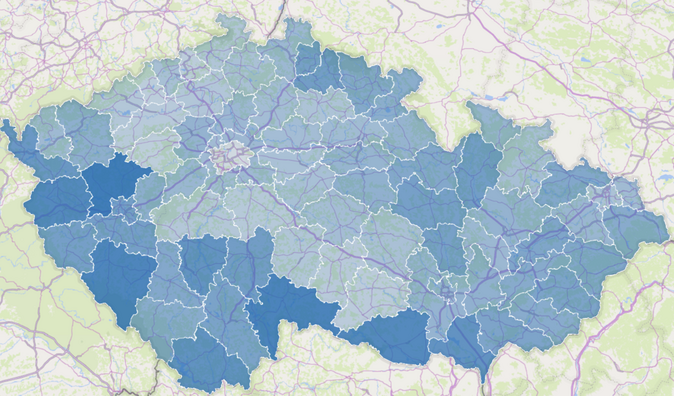 Alkohol za volant nepatří regionální mapa