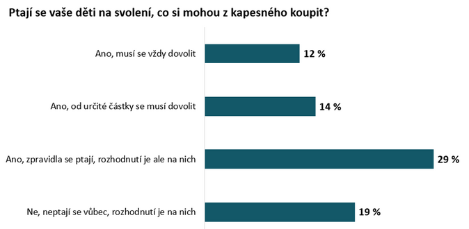 Sedm z deseti dětí dostává kapesné. Za co ho utrácejí 2