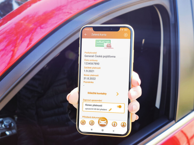 INSIA: Zelenou kartu stačí mít v mobilu! Aplikace AutoMobil je na to perfektní