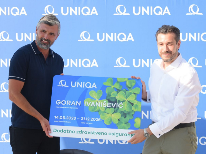 Legendární Goran Ivaniševič je novým ambasadorem značky UNIQA na Balkáně