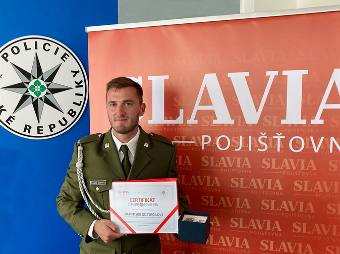 Slavia pojišťovna a Policie ČR ocenily zachránce života   z Pardubického kraje