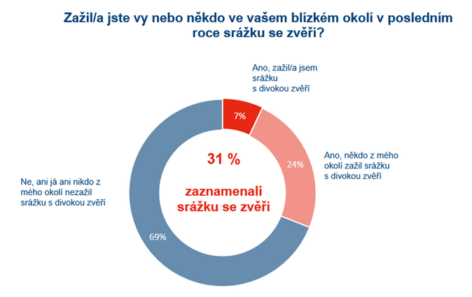 Každý třetí Čech během roku zaznamenal na silnici srážku se zvěří 1