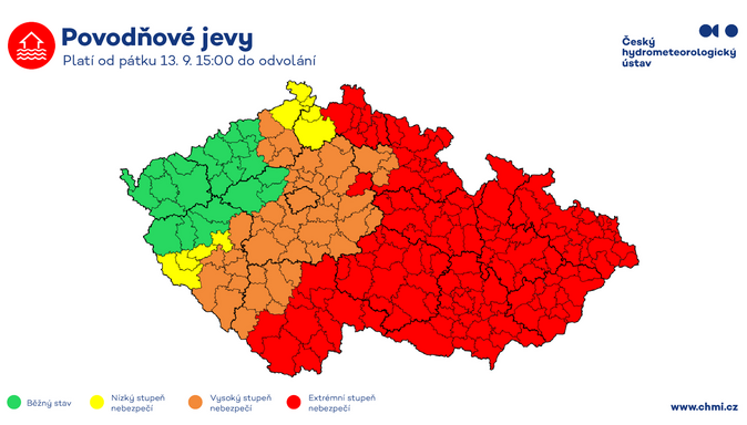 Českou republiku zasáhnou vydatné srážky. Očekává se padesátiletá voda 3