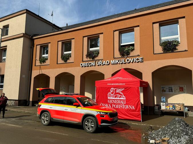 GČP postavila mobilní informační místa ve vybraných postižených městech