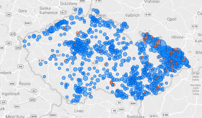 UNIQA_Boris_mapa počtu hlášených událostí
