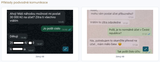 ČBA varuje před novým podvodem na WhatsAppu 1