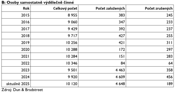Počet podnikatelů v cestovním ruchu roste. V roce 2025 jich je přes 13 tisíc 2